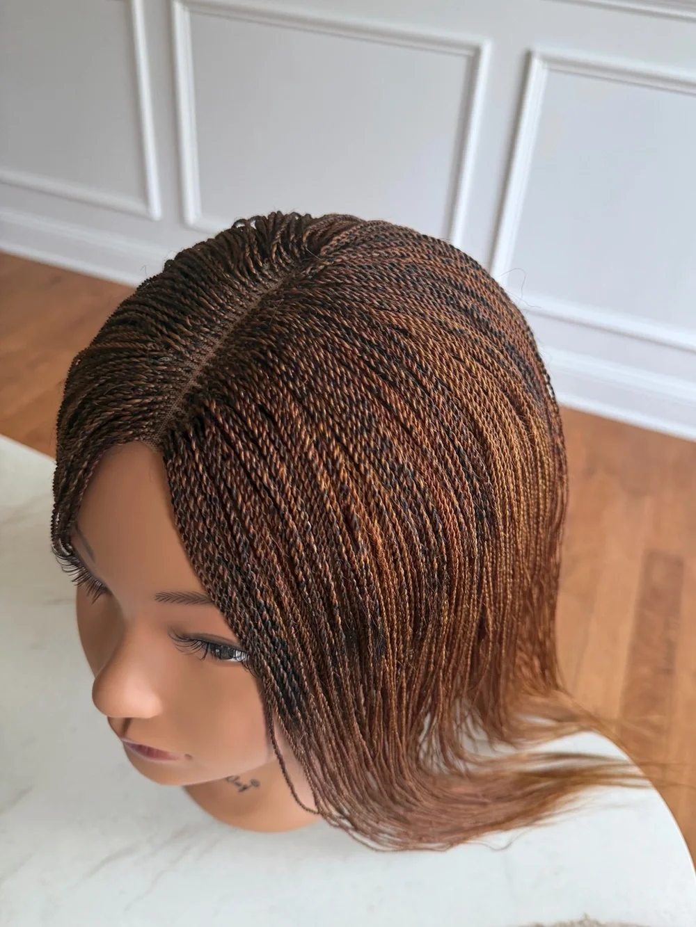 Braided Twist Wig - Brown Ombre Women Hair
